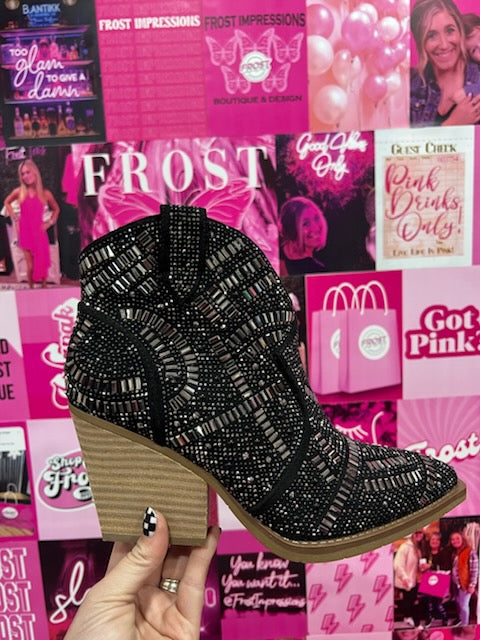 "Let's Go Girls" Bootie (Black)