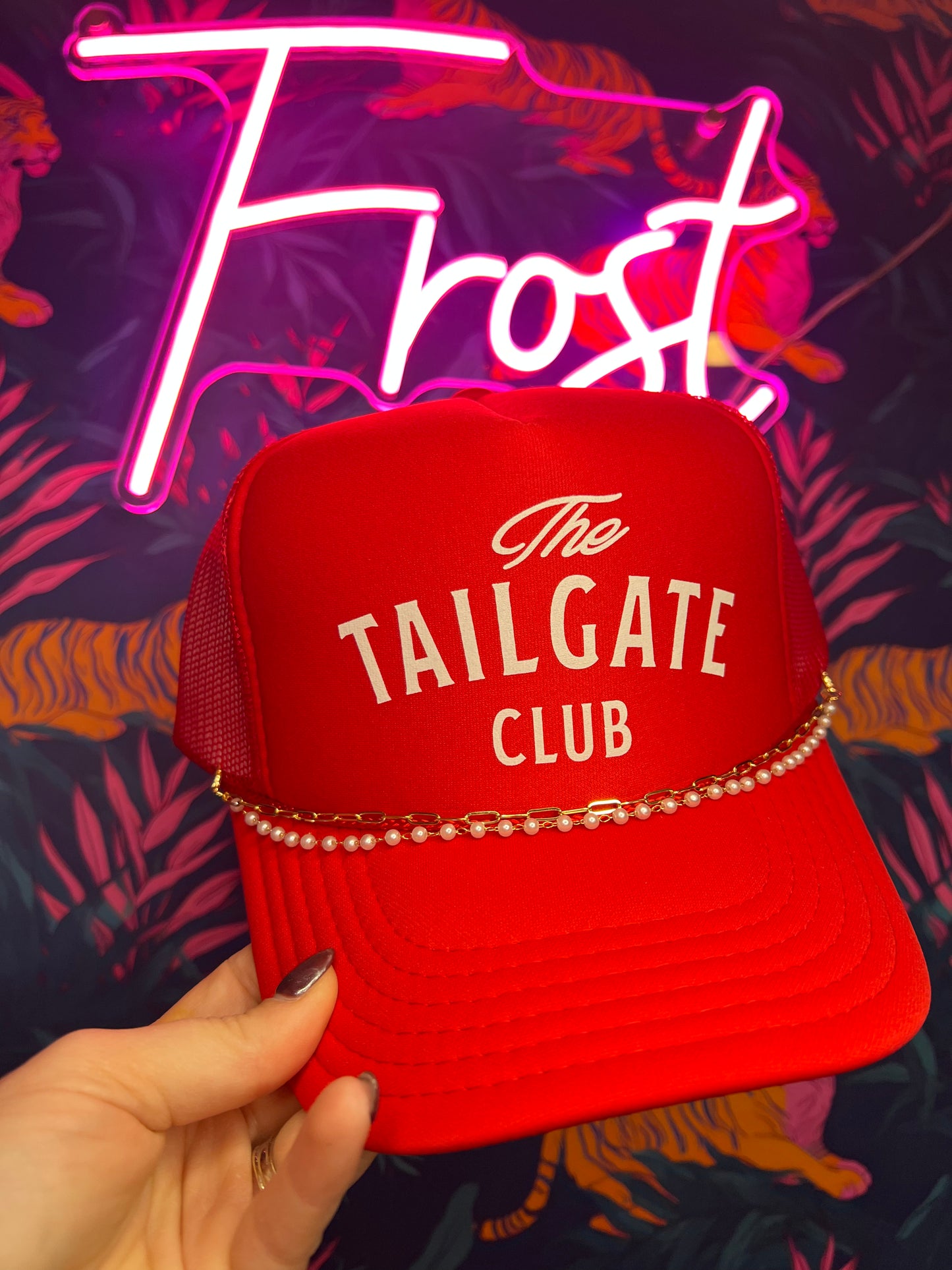 The Tailgate Club Trucker Hat (w/ chains)