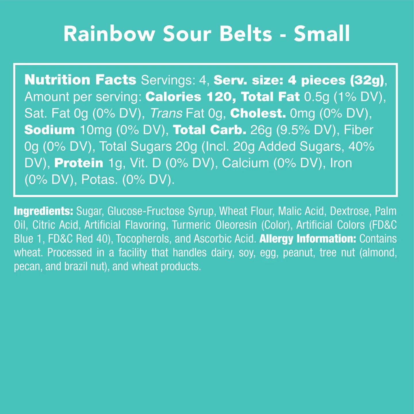 Avery’s Rainbow Sour Belts from Candy Club — colorful sour candy belts coated in tangy sugar, available at Sweet Impressions by Avery.