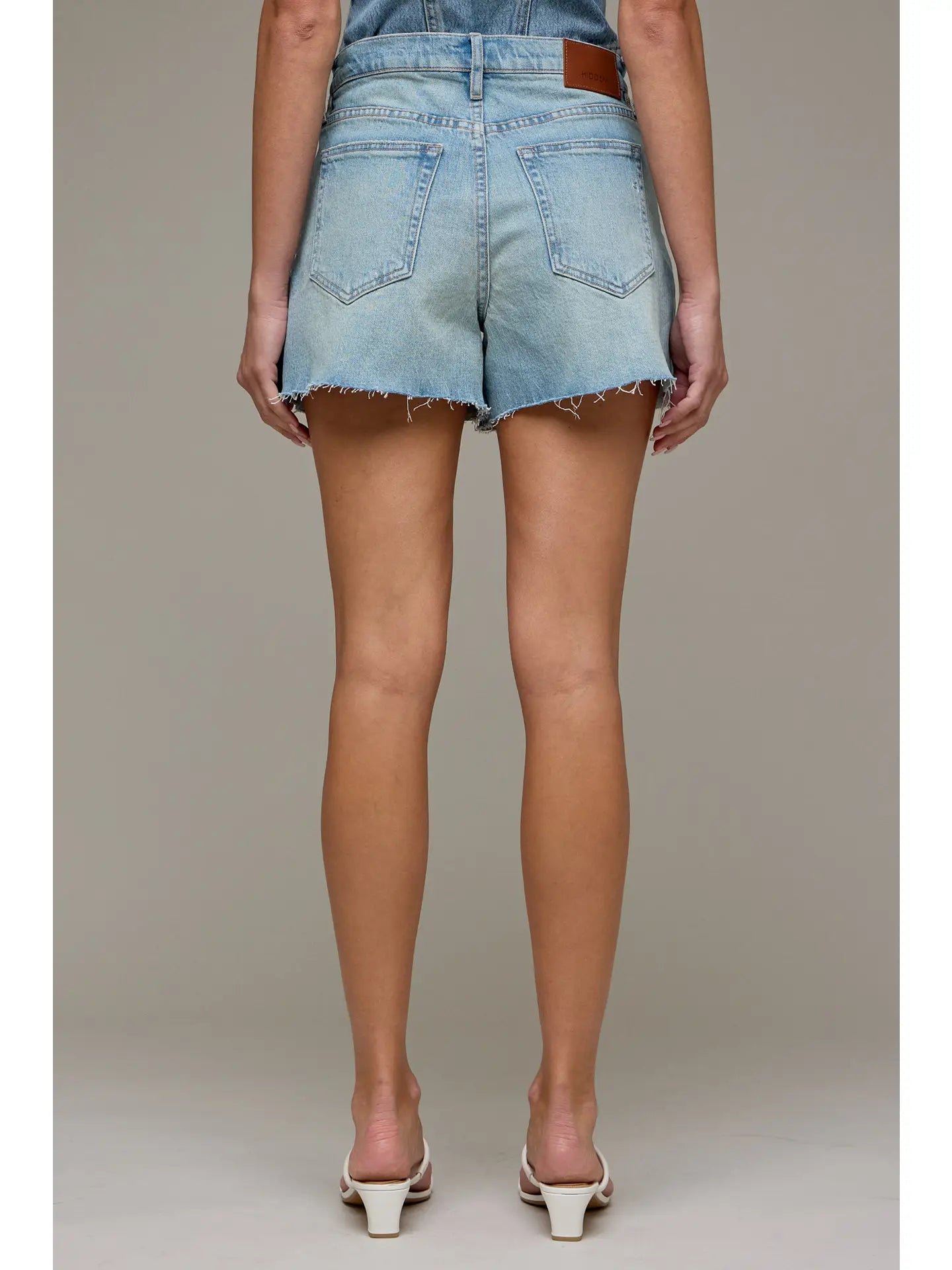 Vintage Raw Hem A-Line Shorts