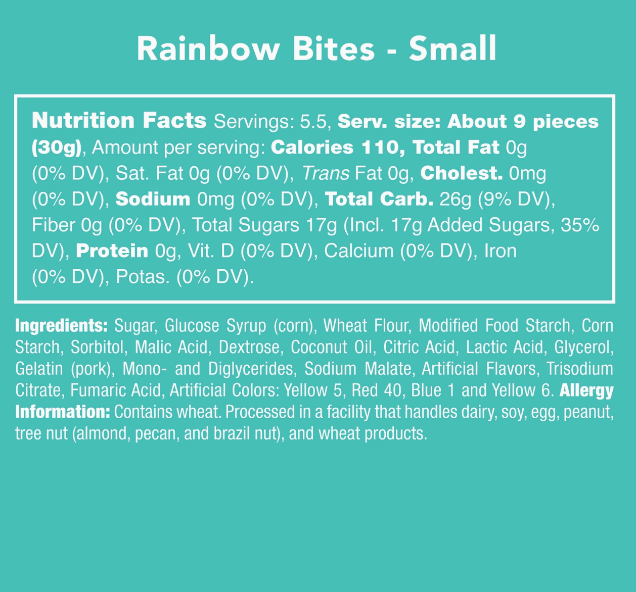Avery’s Rainbow Bites from Candy Club — rainbow-striped chewy candy with a sweet vanilla cream center, available at Sweet Impressions by Avery.
