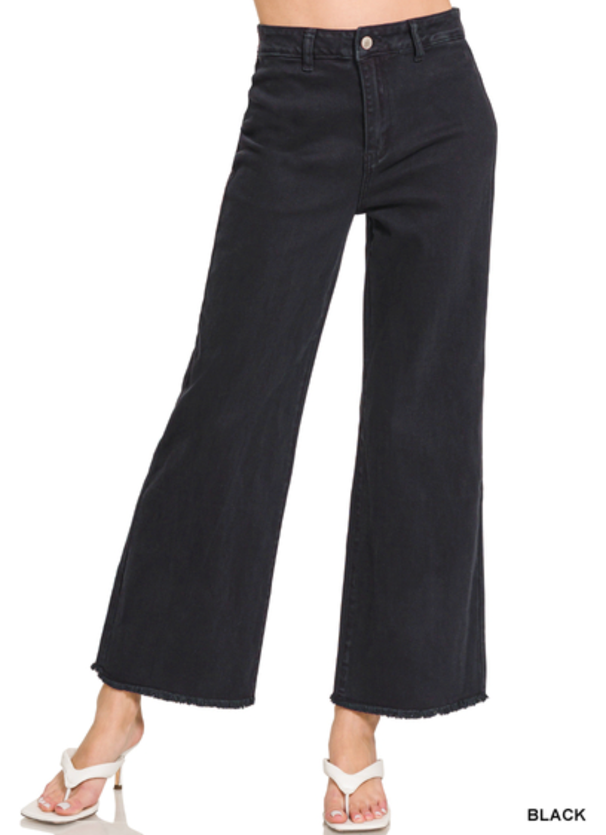 Frost Favorite Wide Leg Jeans - Black