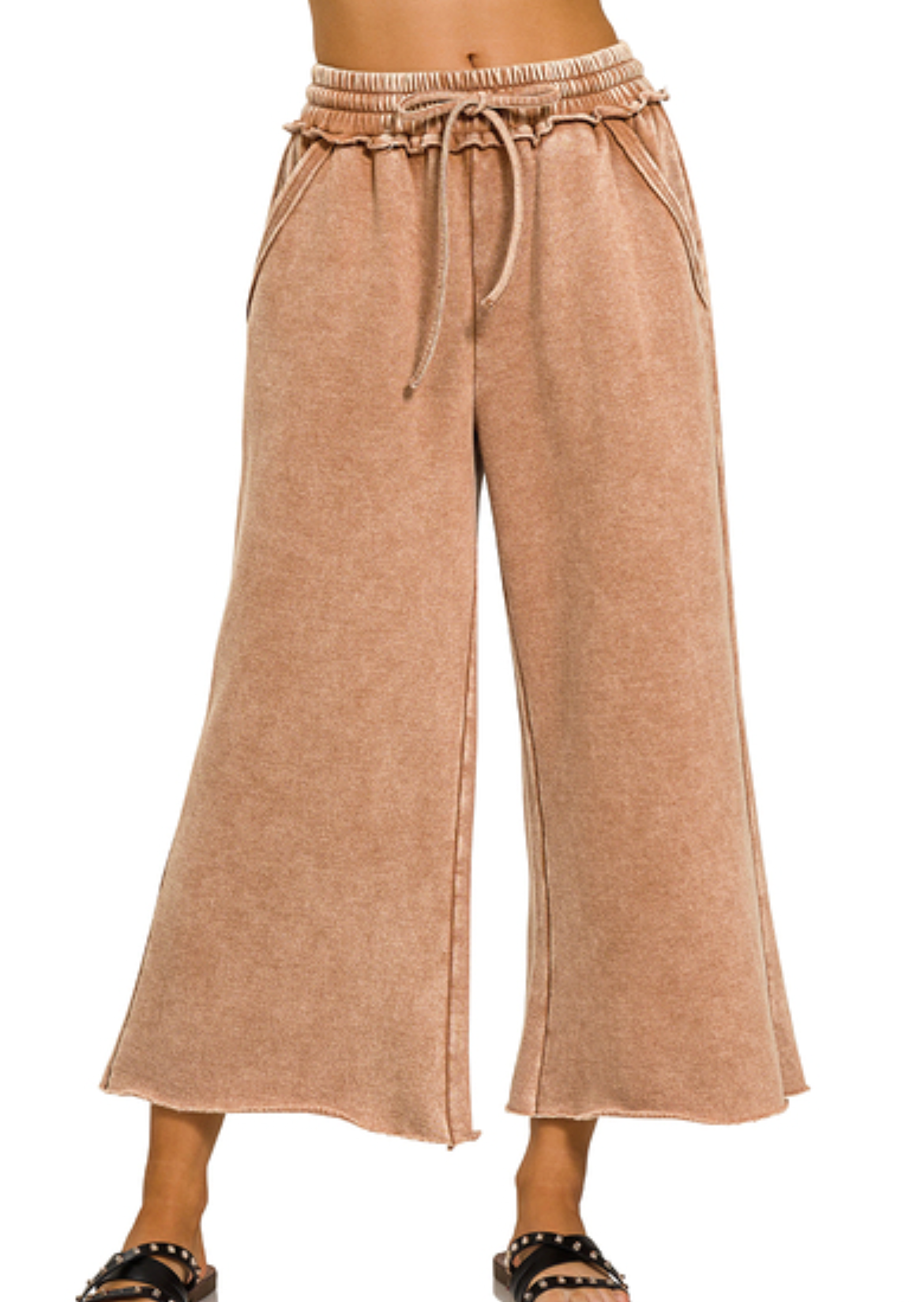 Frost Favorite Palazzo Sweatpants - Light Brown