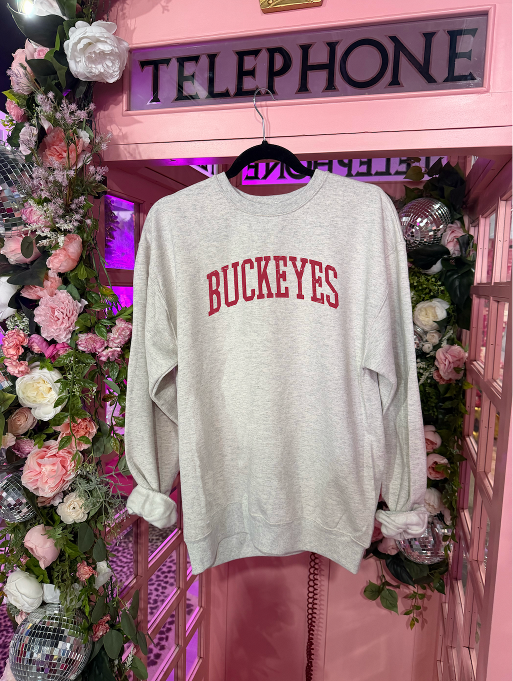 Buckeyes Distressed Crewneck
