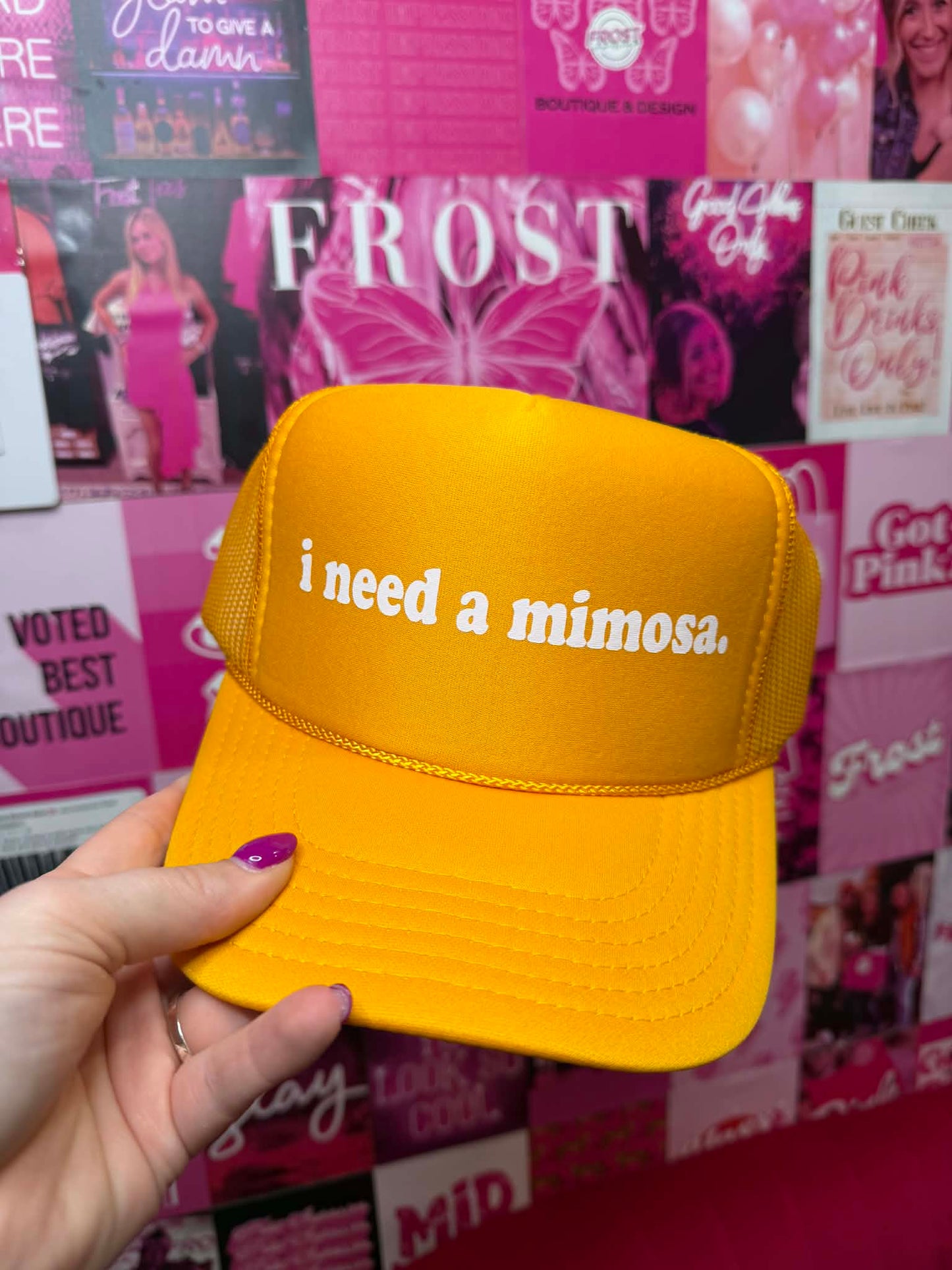 Mimosa Please Trucker Hat