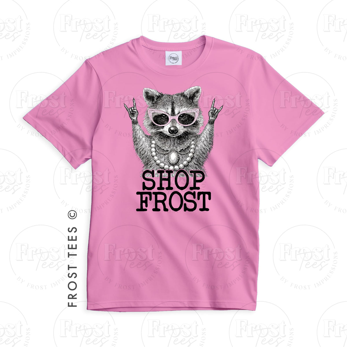 Frost Rhinestone Raccoon Tee PRE-ORDER