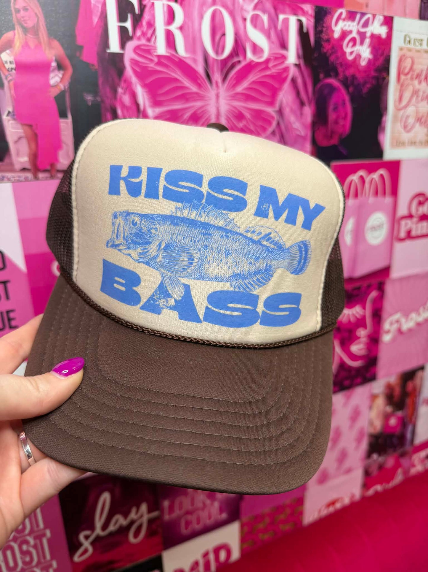 Kiss my Bass Trucker Hat