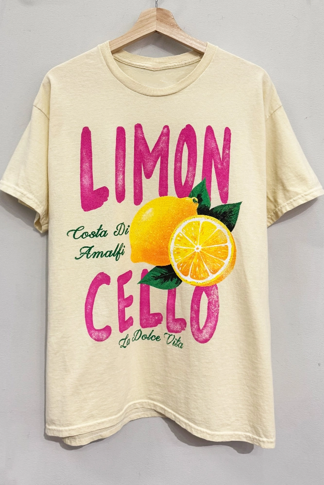 Lemon graphic tee with bright citrus design on a soft casual t-shirt