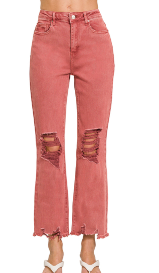 Crush Colored Jeans (Terracota)