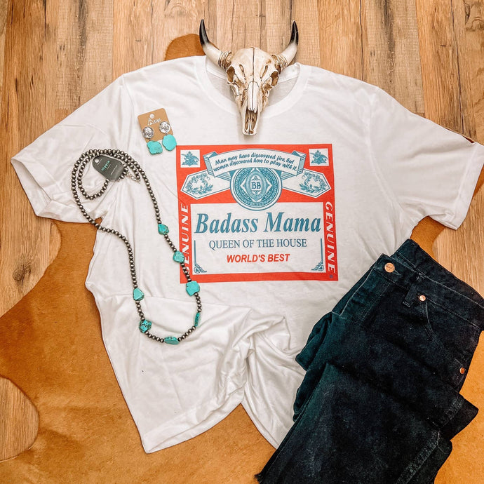 Bada$$ Mama - “Queen of the House” Graphic Frost Tee