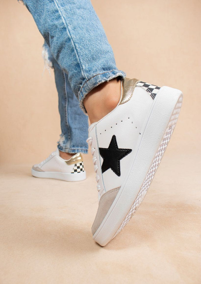 Starry Checkered Sneakers