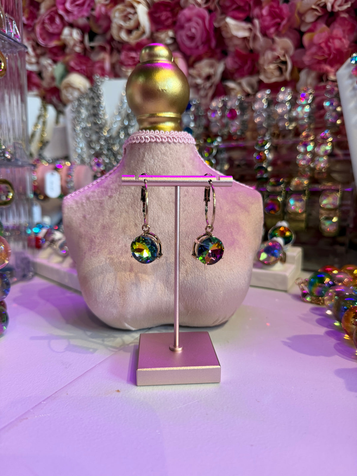 Circle Drop Earrings