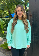 Load image into Gallery viewer, Annie Corded Crewneck (Mint)
