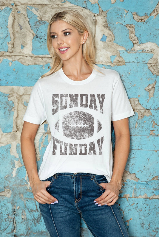 Sunday Funday Graphic Frost Tee