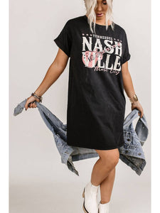 Black Nash T-shirt Dress