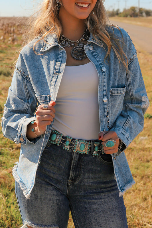 Studded Denim Jacket