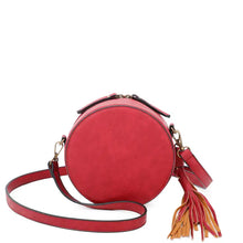Load image into Gallery viewer, Riley Round Crossbody (Red)

