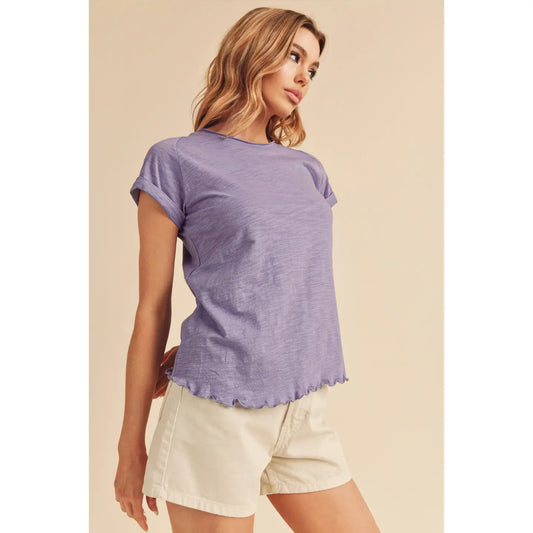 Baker Basic Detail Top (Lavender)