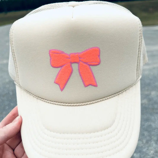 Bow Puff Trucker Hat