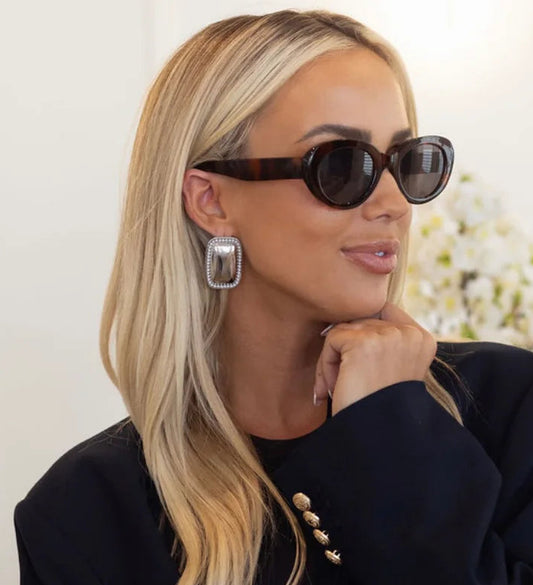 Callista Earrings (Silver) — silver stainless steel water-resistant lightweight earrings with lifetime warranty, available at Frost Impressions Boutique in Wapakoneta, Ohio.