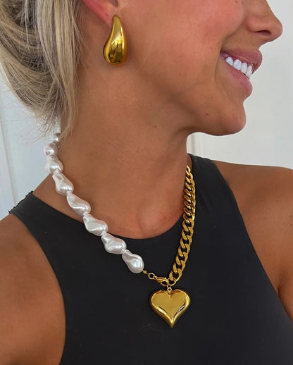 Charlotte Necklace — 18k gold plated stainless steel 17-inch water-resistant necklace, available at Frost Impressions Boutique in Wapakoneta, Ohio.