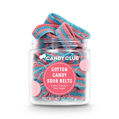 Avery’s Cotton Candy Sour Belts from Candy Club — cotton candy flavored sour candy belts, available at Sweet Impressions by Avery.