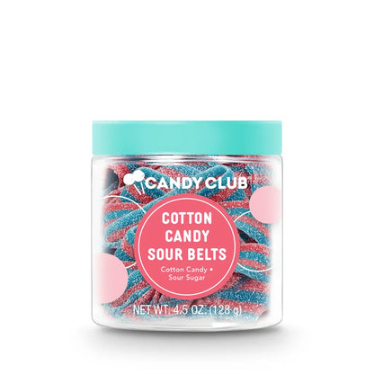 Avery’s Cotton Candy Sour Belts from Candy Club — cotton candy flavored sour candy belts, available at Sweet Impressions by Avery.