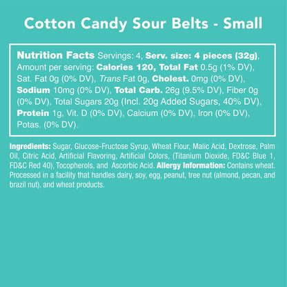 Avery’s Cotton Candy Sour Belts from Candy Club — cotton candy flavored sour candy belts, available at Sweet Impressions by Avery.