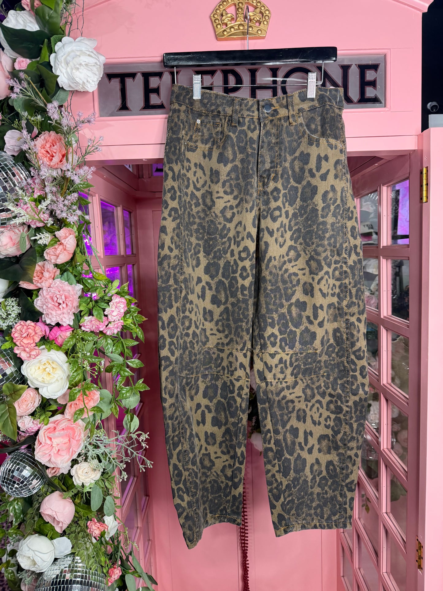 Barrel Babe Leopard Jeans