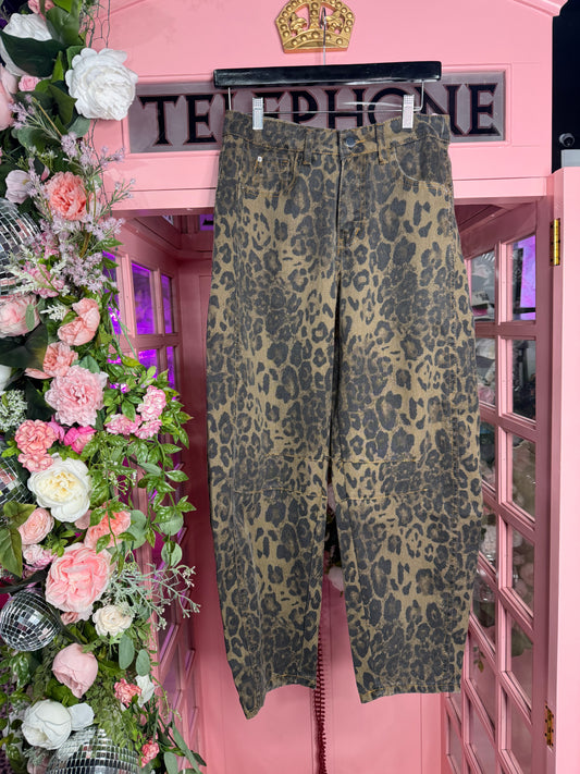 Barrel Babe Leopard Jeans