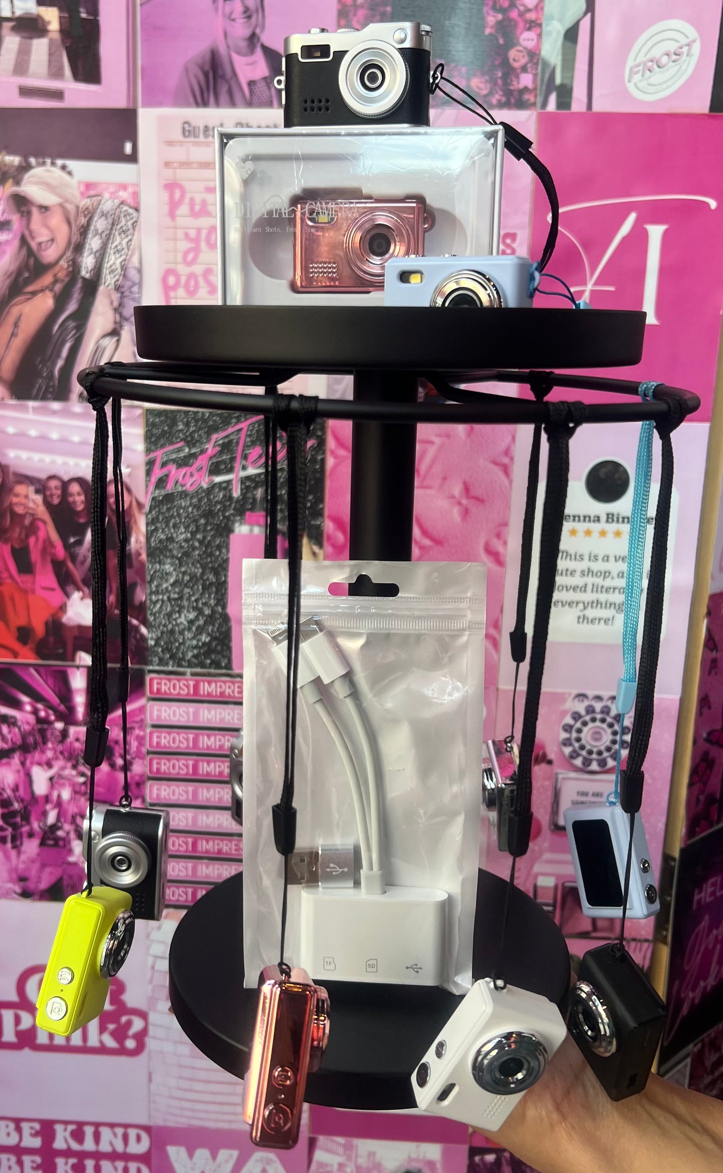 SD Card Reader for Frost Mini Digital Camera — portable USB adapter for transferring photos and videos at Frost Impressions Boutique in Wapakoneta, Ohio.