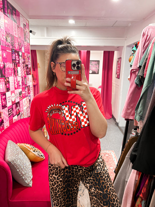 Wapak Redskins Checkered Tee