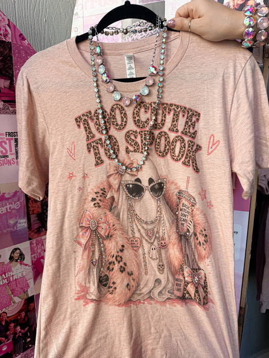 Too Cute To Spook Bling Tee