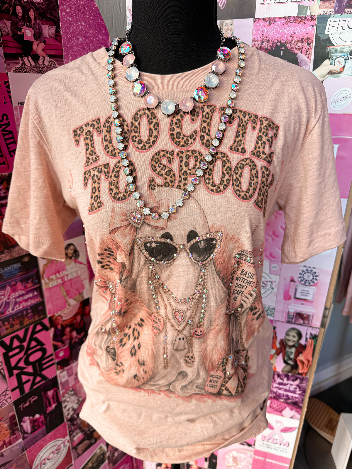 Too Cute To Spook Bling Tee