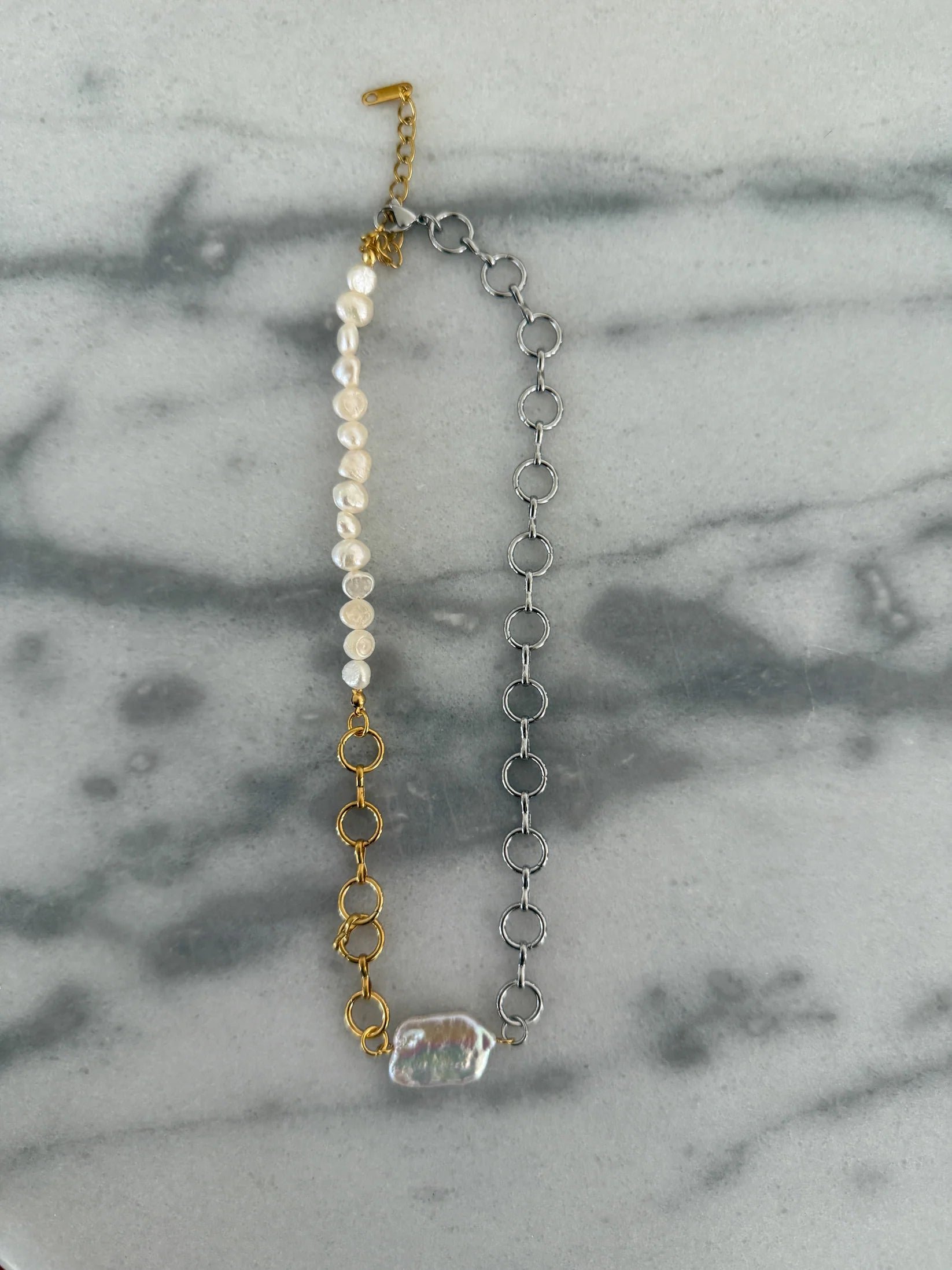 Katherine Necklace — 18k gold plated stainless steel adjustable 16–18 inch water-resistant necklace with lifetime warranty, available at Frost Impressions Boutique in Wapakoneta, Ohio.