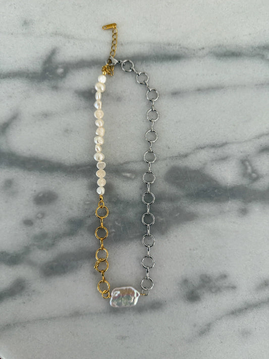 Katherine Necklace — 18k gold plated stainless steel adjustable 16–18 inch water-resistant necklace with lifetime warranty, available at Frost Impressions Boutique in Wapakoneta, Ohio.