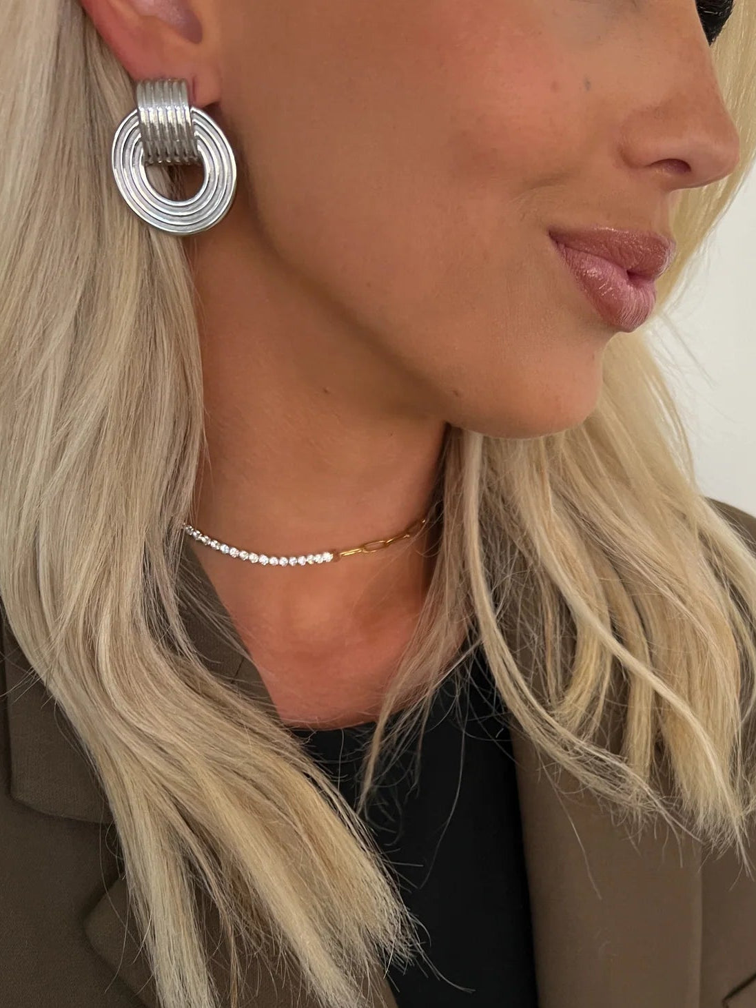 Mia Earrings (Silver) — silver stainless steel water-resistant earrings with lifetime warranty, available at Frost Impressions Boutique in Wapakoneta, Ohio.