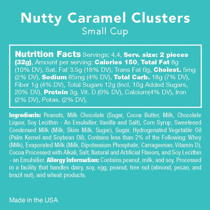 Avery’s Nutty Caramel Clusters from Candy Club — roasted peanuts with creamy caramel coated in milk chocolate, available at Sweet Impressions by Avery.