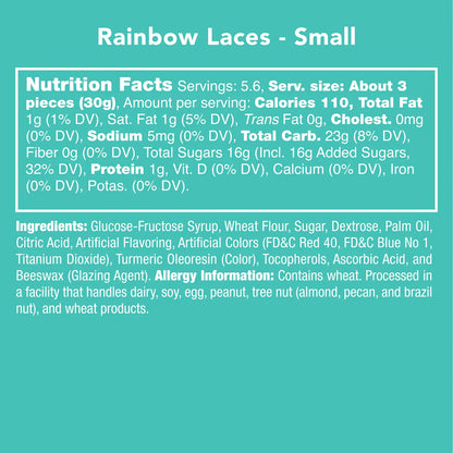 Avery’s Rainbow Laces from Candy Club — long, colorful, fruity candy strands, available at Sweet Impressions by Avery.