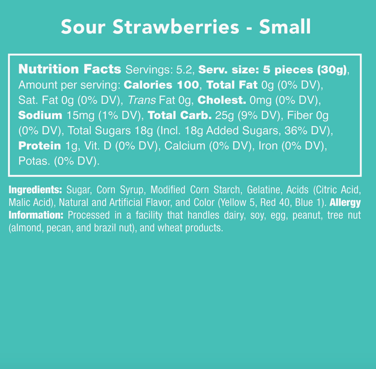 Avery’s Sour Strawberries from Candy Club — strawberry-shaped gummies dusted with sour sugar, available at Sweet Impressions by Avery.