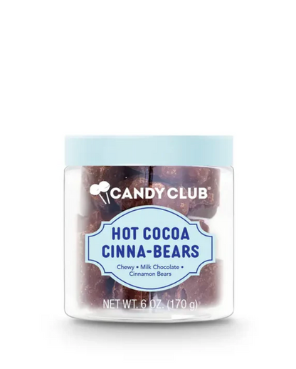 Avery’s Hot Cocoa Cinna-Bears from Candy Club — cinnamon gummy bears coated in milk chocolate, available at Sweet Impressions by Avery.