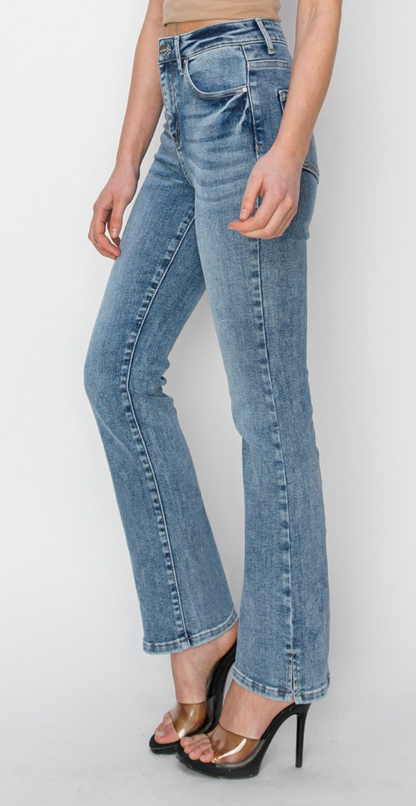 Side Slit Straight Jean