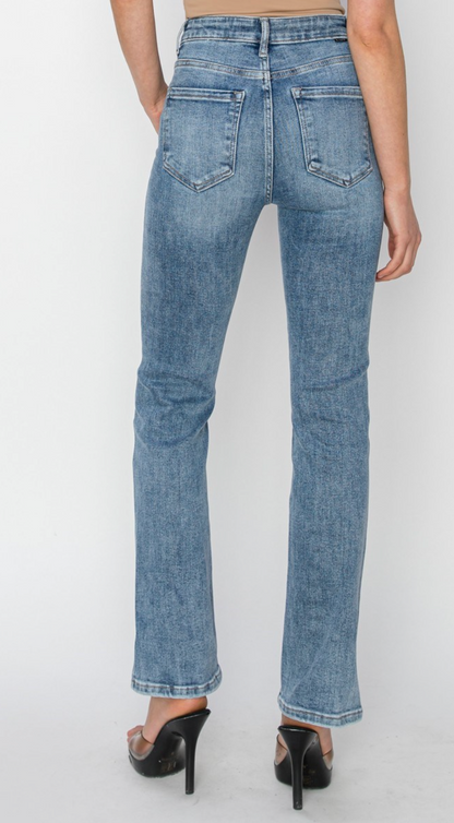 Side Slit Straight Jean