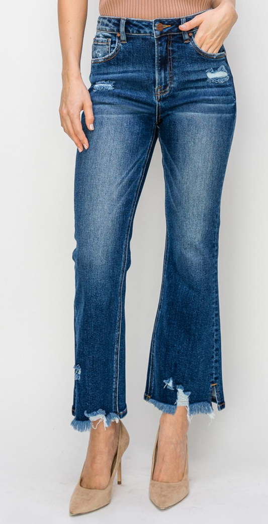 Hali High Rise Crop Flare Jeans