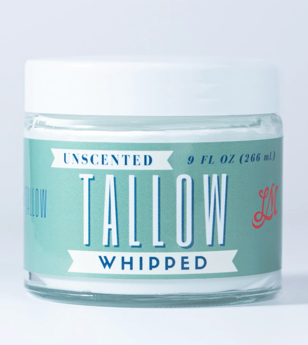 Unscented Whipped Tallow — pure, all-natural grass-fed beef tallow moisturizer with a soft, fluffy texture, available at Frost Impressions Boutique in Wapakoneta, Ohio.