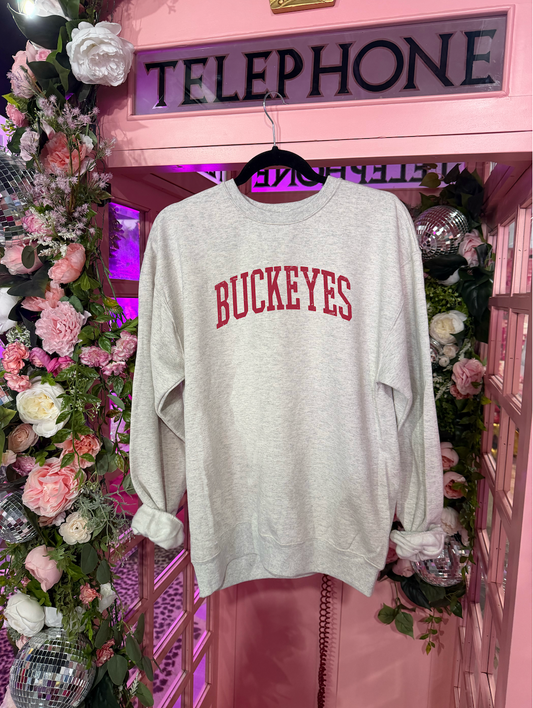 Buckeyes Distressed Crewneck
