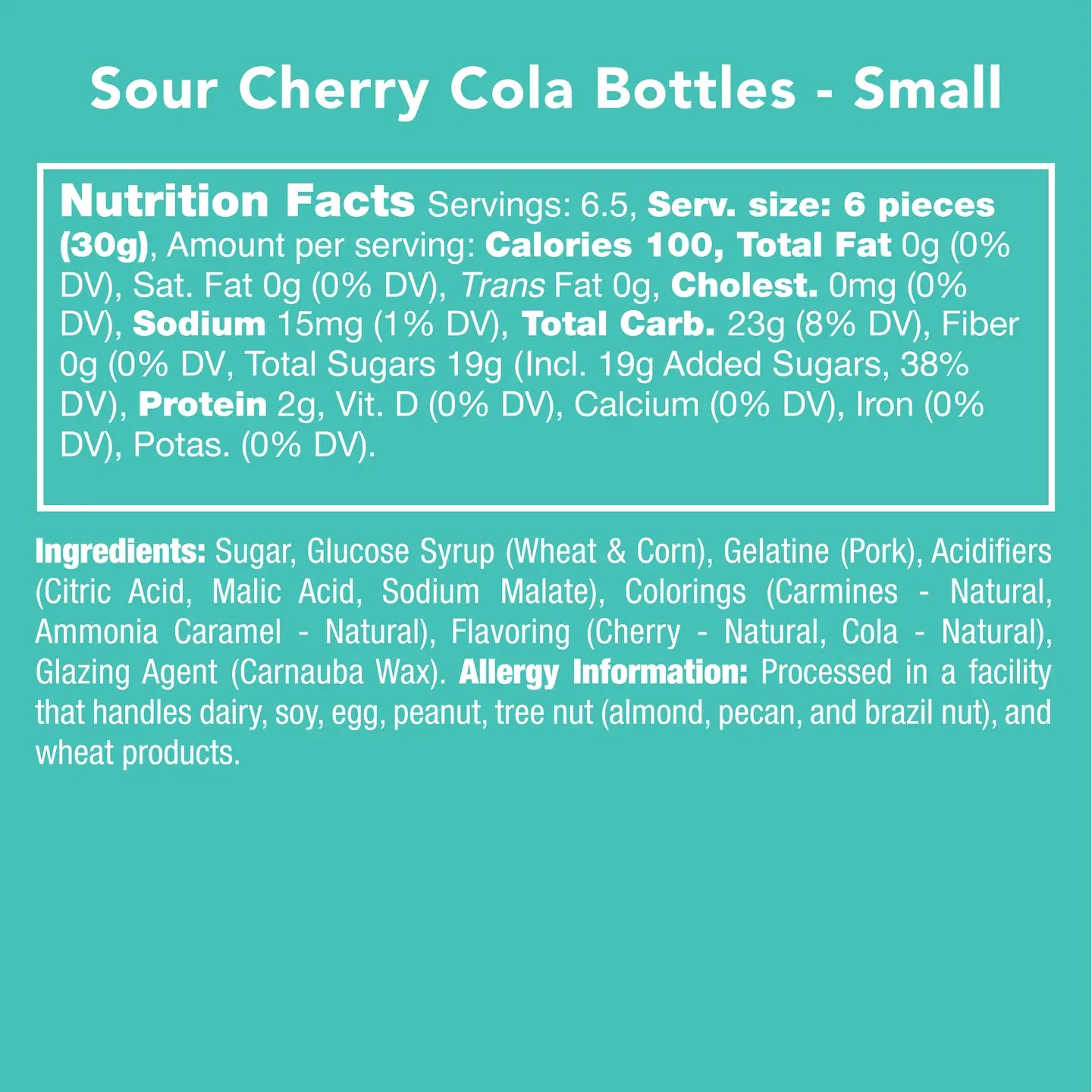 Avery’s Sour Cherry Cola Bottles from Candy Club — soda pop-shaped gummies coated in sour sugar with cherry cola flavor, available at Sweet Impressions by Avery.