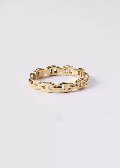 The Paris Ring — 18k gold plated stainless steel water-resistant ring, available at Frost Impressions Boutique in Wapakoneta, Ohio.