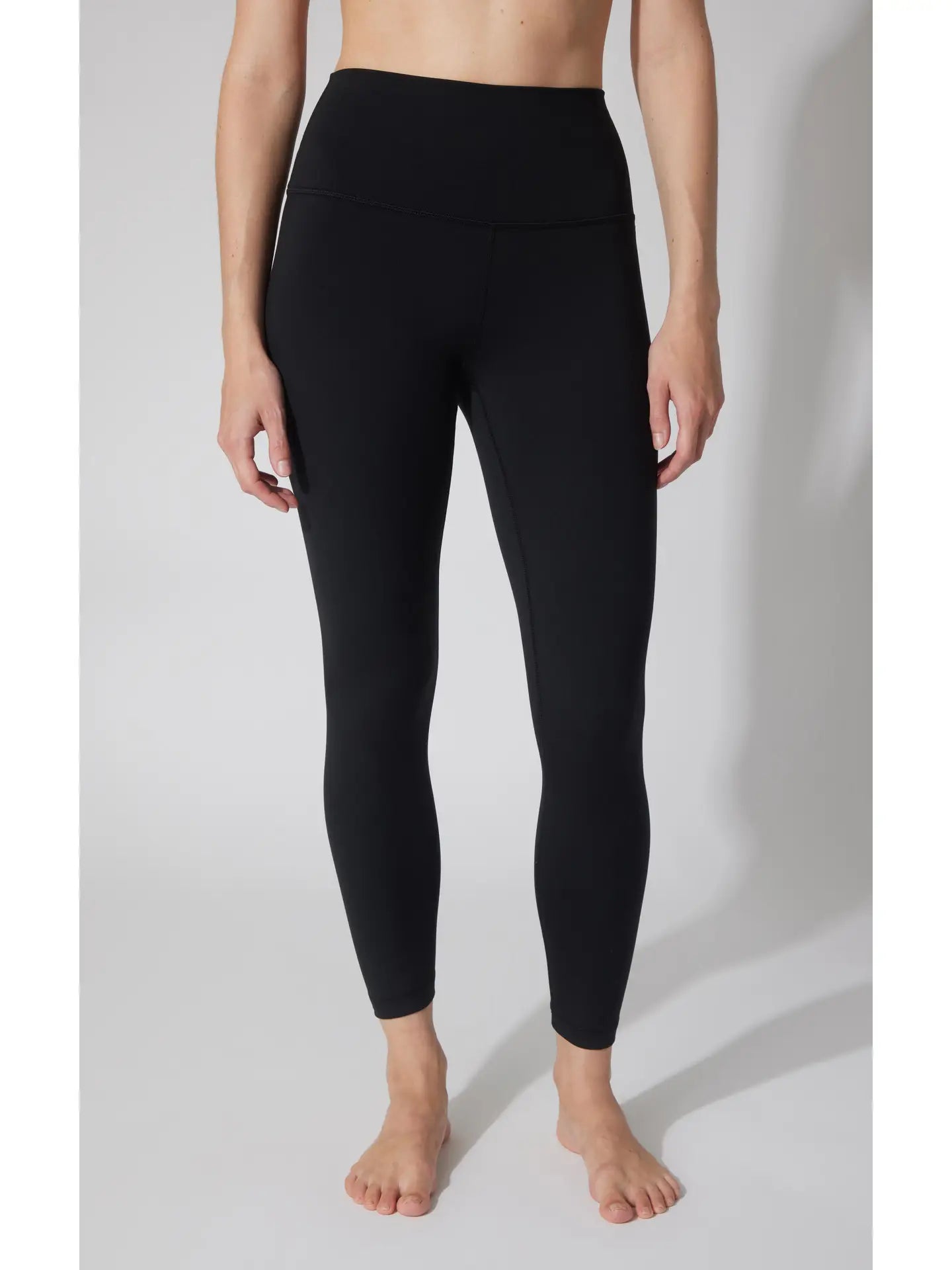 Black high-rise ankle leggings by 90 Degree by Reflex & Yogalicious — everyday activewear from Frost Impressions Boutique in Wapakoneta, Ohio.
