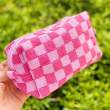 Load image into Gallery viewer, Check It Cosmetic Bag (Pink)
